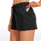 Stretch Mid-Rise Drawstring Shorts with Pockets 2.5"