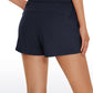 Stretch Mid-Rise Drawstring Shorts with Pockets 2.5"