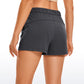 Stretch Mid-Rise Drawstring Shorts with Pockets 2.5"