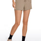 Stretch Mid-Rise Drawstring Shorts with Pockets 2.5"