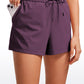 Stretch Mid-Rise Drawstring Shorts with Pockets 2.5"