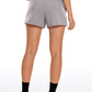 Stretch Mid-Rise Drawstring Shorts with Pockets 2.5"