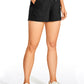 Stretch Mid-Rise Drawstring Shorts with Pockets 3.5"