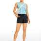 Stretch Mid-Rise Drawstring Shorts with Pockets 3.5"