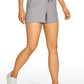 Stretch Mid-Rise Drawstring Shorts with Pockets 3.5"