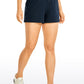 Stretch Mid-Rise Drawstring Shorts with Pockets 3.5"