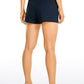 Stretch Mid-Rise Drawstring Shorts with Pockets 3.5"