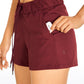 Stretch Mid-Rise Drawstring Shorts with Pockets 3.5"