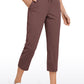 Stretch Cropped Pants with Pockets 23''