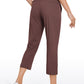 Stretch Cropped Pants with Pockets 23''