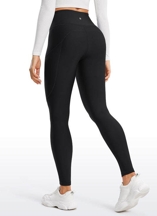 Thermal Fleece Lined Pocket Leggings 28''