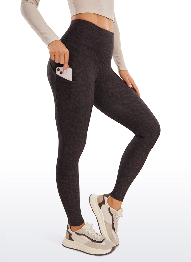 Thermal Fleece Lined Pocket Leggings 28''