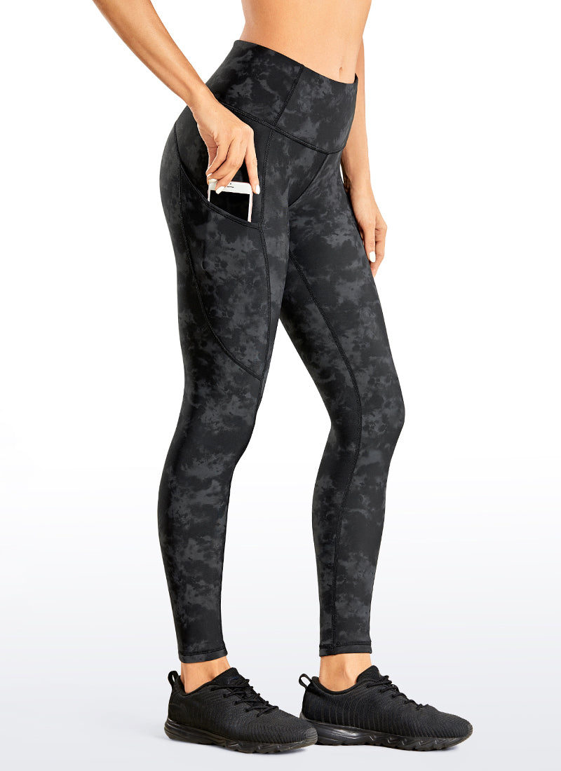 Thermal Fleece Lined Pocket Leggings 28''