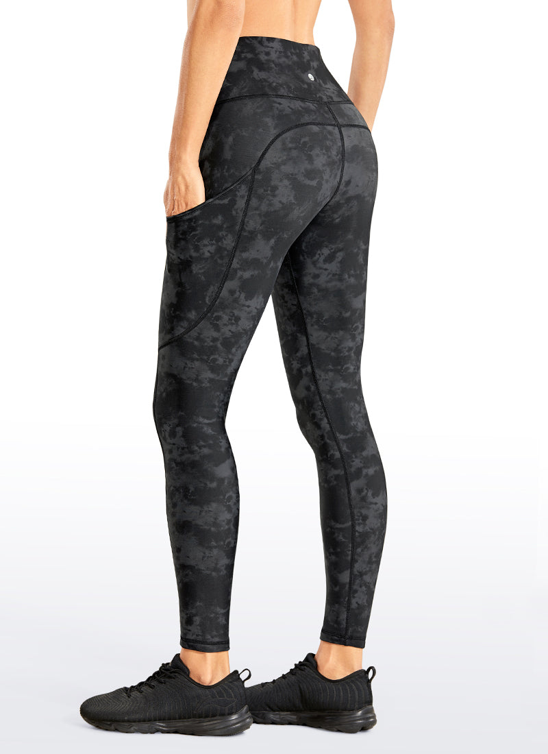 Thermal Fleece Lined Pocket Leggings 28''