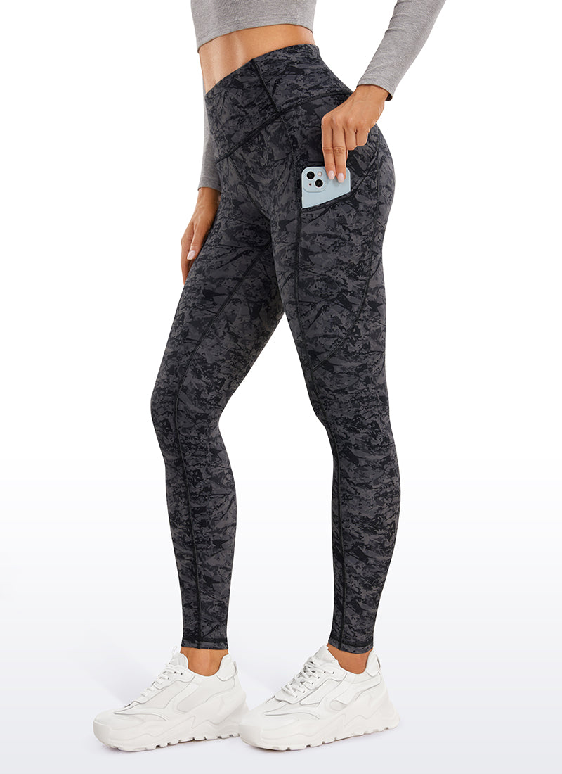 Thermal Fleece Lined Pocket Leggings 28''