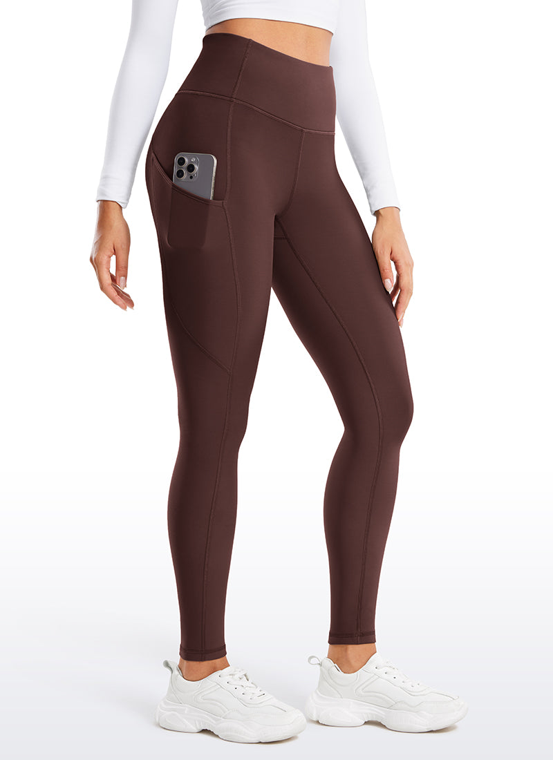 Thermal Fleece Lined Pocket Leggings 28''