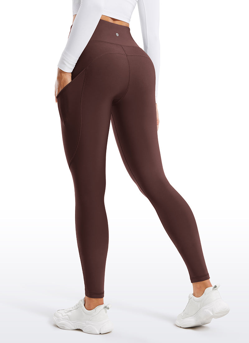 Thermal Fleece Lined Pocket Leggings 28''