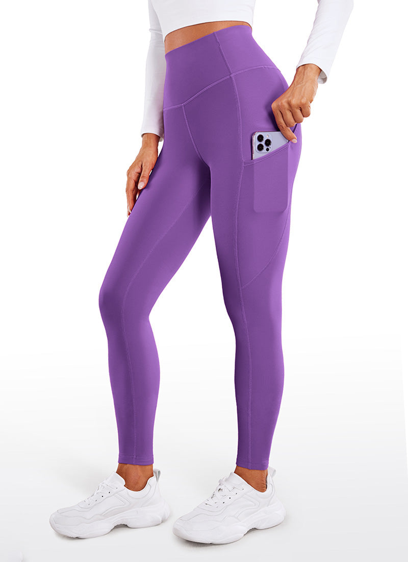 Thermal Fleece Lined Pocket Leggings 28''