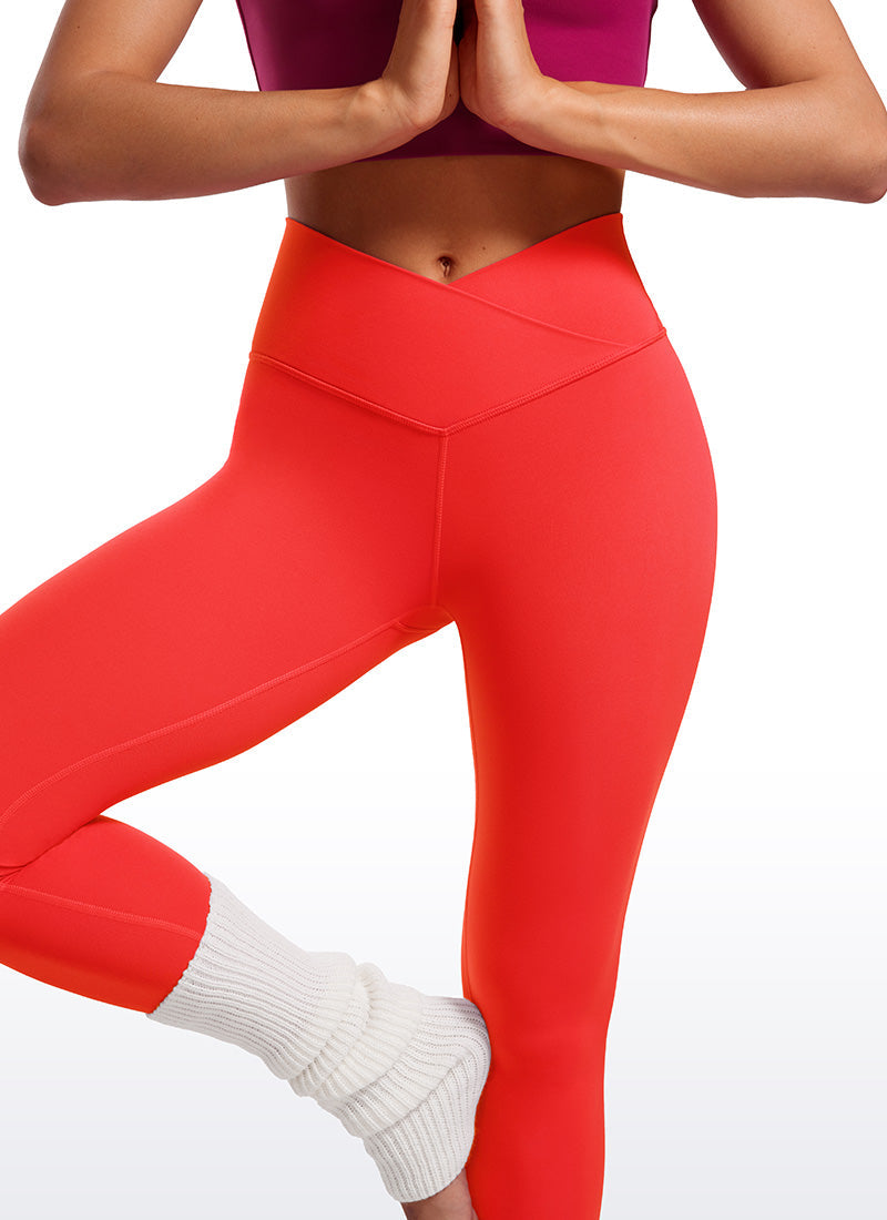 Butterluxe Yoga Leggings 25''- V Cross Waist