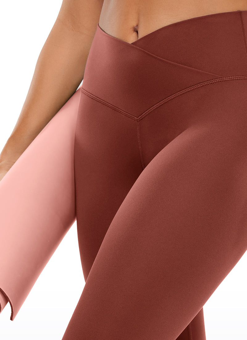 Butterluxe Capris Leggings 23"- V Cross Waist