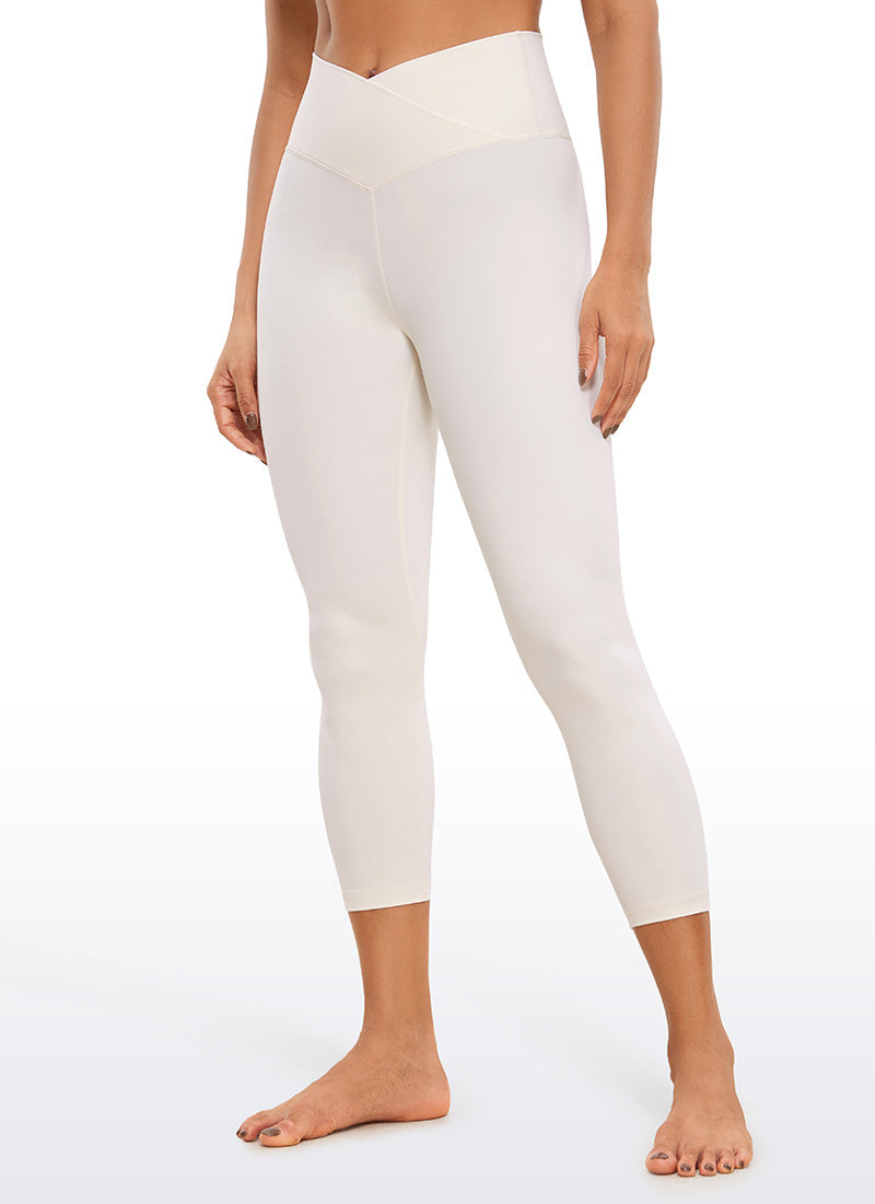 Butterluxe Capris Leggings 23"- V Cross Waist