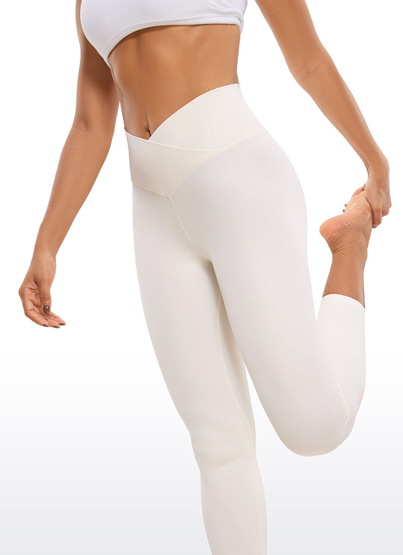 Butterluxe Capris Leggings 23"- V Cross Waist