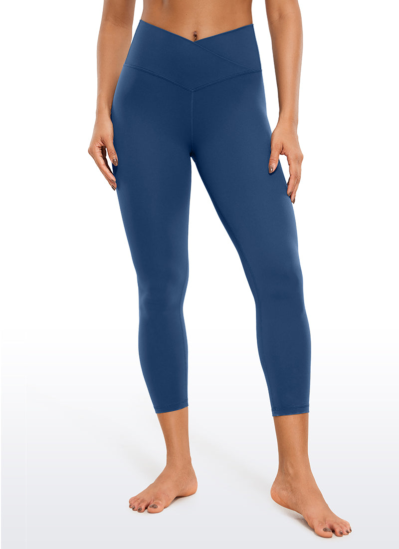 Butterluxe Capris Leggings 23"- V Cross Waist