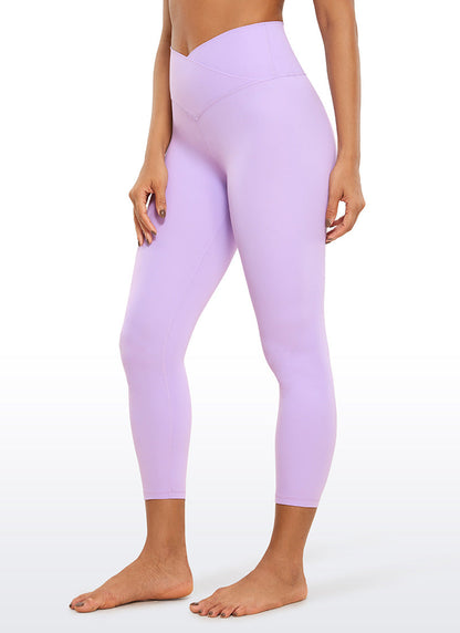 Butterluxe Capris Leggings 23"- V Cross Waist