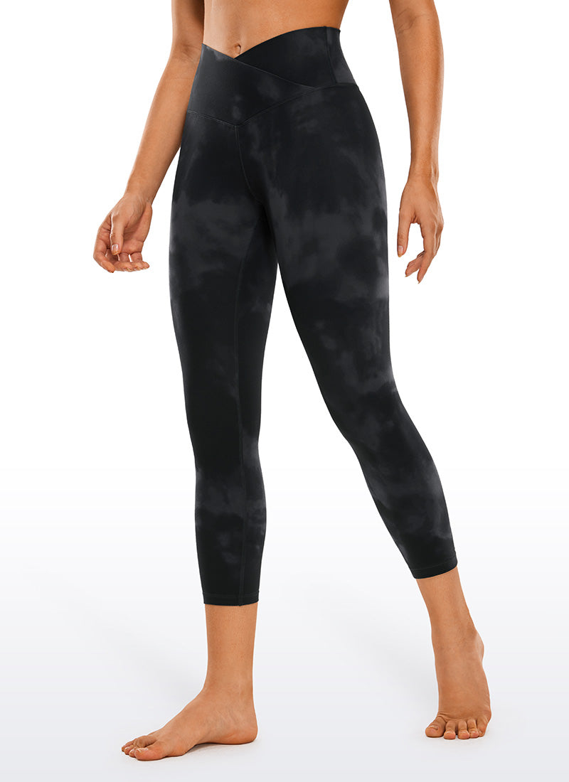 Butterluxe Capris Leggings 23"- V Cross Waist