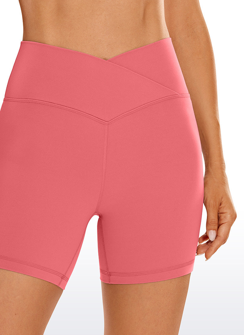 Butterluxe Shorts 5"- V Cross Waist