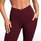 Butterluxe Yoga Pockets Leggings 25''- V Cross Waist