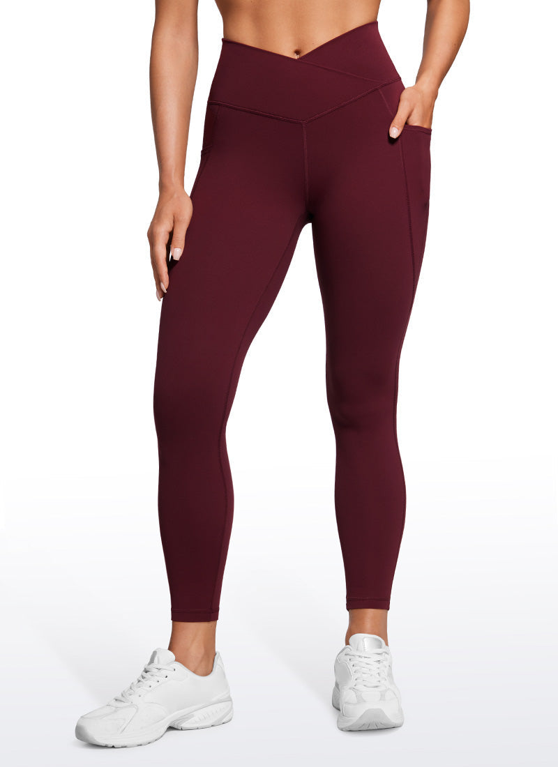 Butterluxe Yoga Pockets Leggings 25''- V Cross Waist