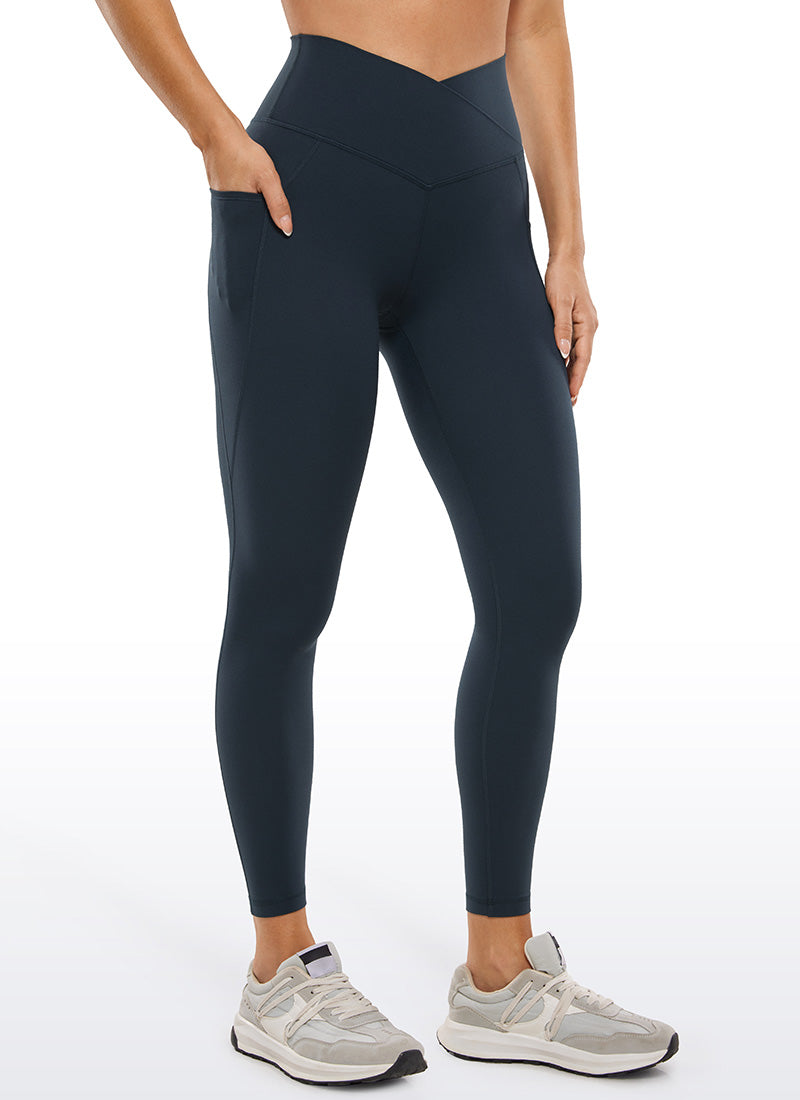 Butterluxe Yoga Pockets Leggings 25''- V Cross Waist