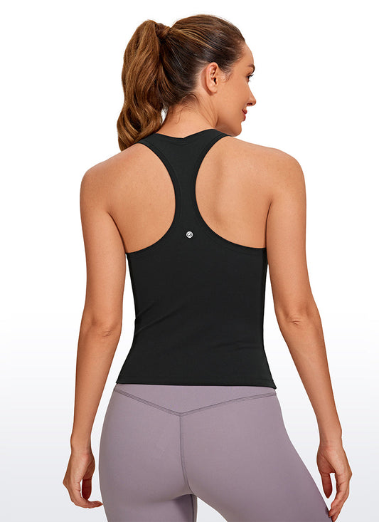 Butterluxe Waist-Length Crewneck Tank Racerback