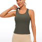 Butterluxe Waist-Length Crewneck Tank Racerback