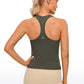 Butterluxe Waist-Length Crewneck Tank Racerback