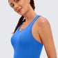 Butterluxe Waist-Length Crewneck Tank Racerback