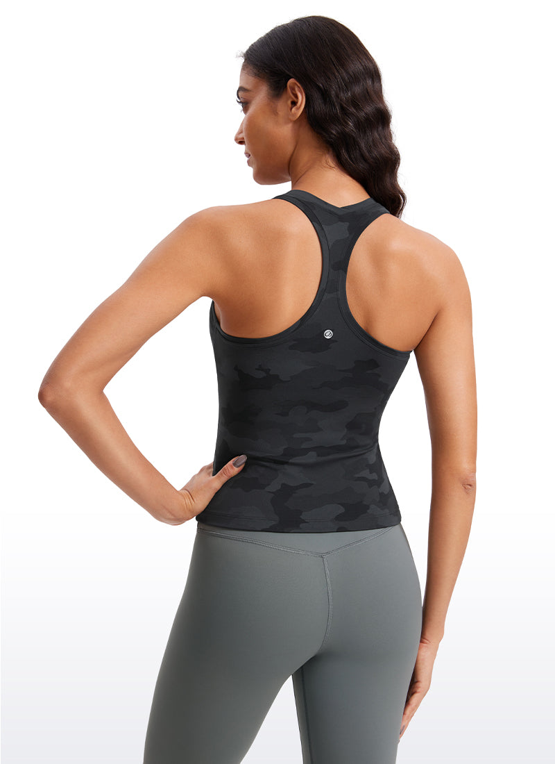 Butterluxe Waist-Length Crewneck Tank Racerback