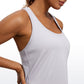 Pima Cotton Hip-Length Tank Racerback