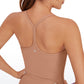 Butterluxe Hip Length Built-in Bra Tank Y Back