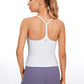 Butterluxe Waist Length Built-in Bra Tank Y Back