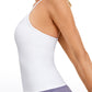 Butterluxe Waist Length Built-in Bra Tank Y Back