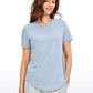 Pima Cotton Short Sleeves Round Neck