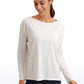 Pima Cotton Long Sleeves Boat Neck