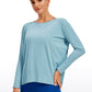 Pima Cotton Long Sleeves Boat Neck