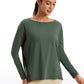 Pima Cotton Long Sleeves Boat Neck