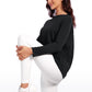 Butterluxe-Light Hip Length Back Hem Long Sleeves