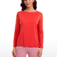 Butterluxe-Light Hip Length Back Hem Long Sleeves