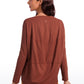 Butterluxe-Light Hip Length Back Hem Long Sleeves