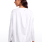 Butterluxe-Light Hip Length Back Hem Long Sleeves